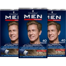 3x Schwarzkopf Men Perfect 40 Natural Dark Blonde by Men Perfect