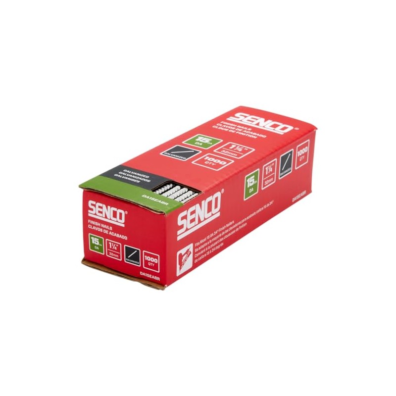 SENCO DA15EABR 34 Degree Collated Finish Nails, 15 Gauge, 1-1/4