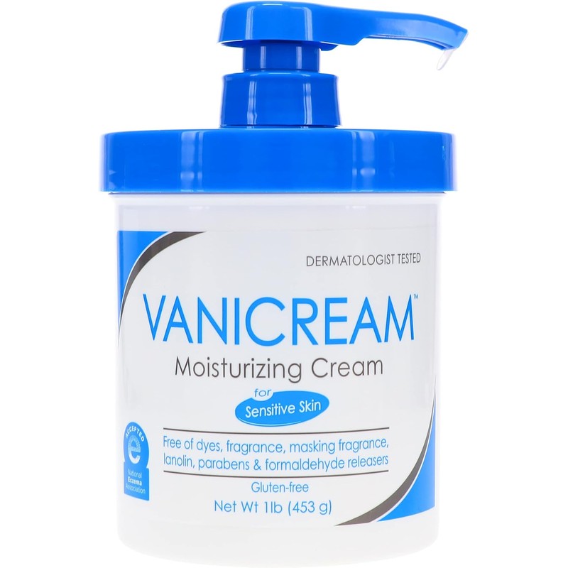 Vanicream Moisturizing Skin Cream with Pump Dispenser Plus Bonus Jar