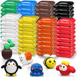 WinnerWhy 72개 38온스 에어 드라이 클레이 모델링 매직 초경량 DIY용 스쿨 밝은 색상 [Bright Color] WinnerWhy 72 Pack 38oz Air Dry Clay Modeling Magic Ultra-Light DIY School Bright Color