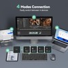 TECKNET Bluetooth Keyboard Rechargeable, 4-Device Free Switching (2.4G+BT)