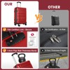 Axidou Luggage Sets with Spinner Wheels (20/24/28 Inch), PC+ABS Suitcase