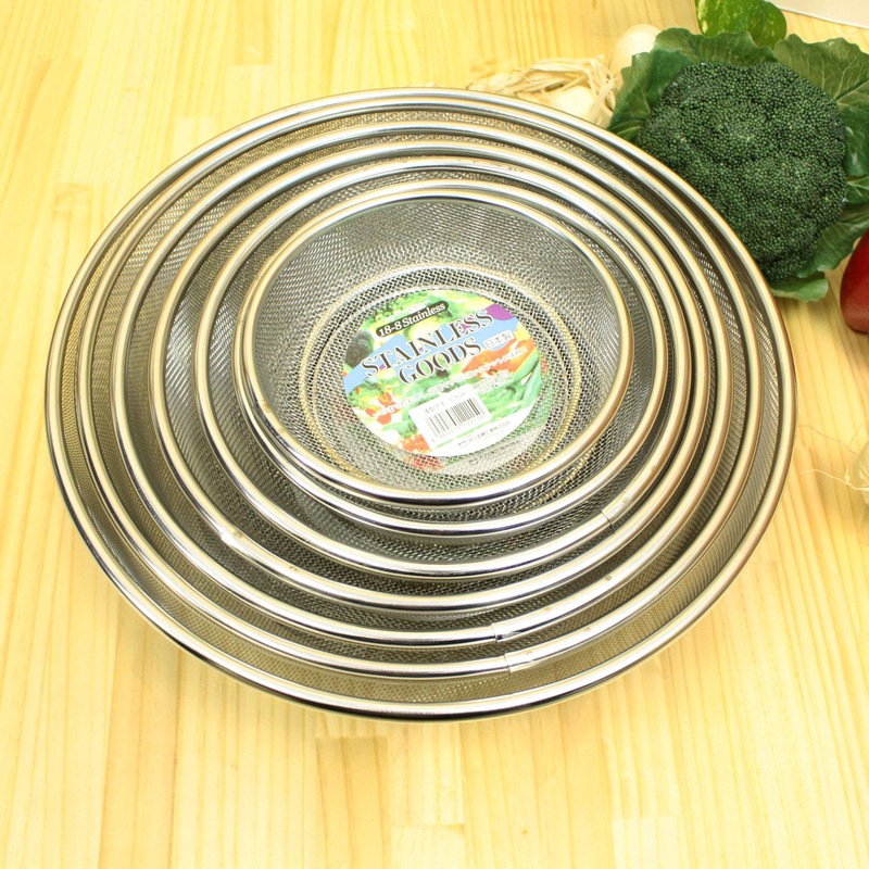 colander 18-8 stainless steel shallow 22cm