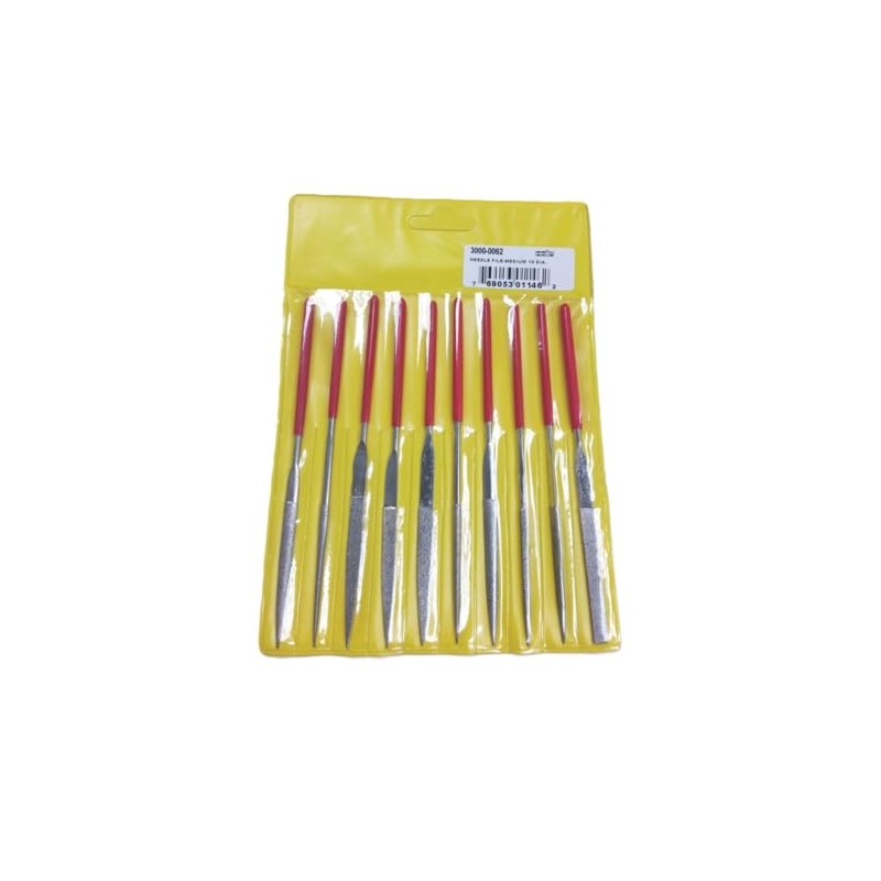 HHIP 3000-0062 10 Piece Diamond Needle File Set, Medium Coarse,