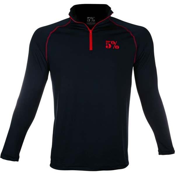 5% Nutrition Rich Piana Men's Active Dry-Fit Quarter Zip Long