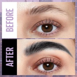 Yfulfill Gray Eyebrow Pencil for Older Women, Soft Eyebrow Pencils for Women Grey Waterproof, Eye Brow Pen for Gray Hair