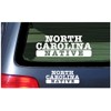 North Carolina Native - White Vinyl Sticker Window Decal