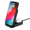 2-in-1 Wireless Charging Stand – 15W Qi Phone Charger &