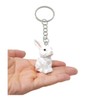 Selsela Rabbit Keychain Ring Hook Clip Charm