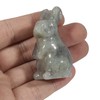 Lovionus89 Rabbit Crystal Decor Figurines, 2 Inches Natural Healing Stones