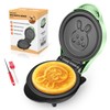 HeHoGoGo Mini Waffle Maker Electric waffle iron Nonstick Cartoon Rabbit
