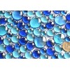 Bazare Masud 310 g Glass Pebbles Blue Mix in 3