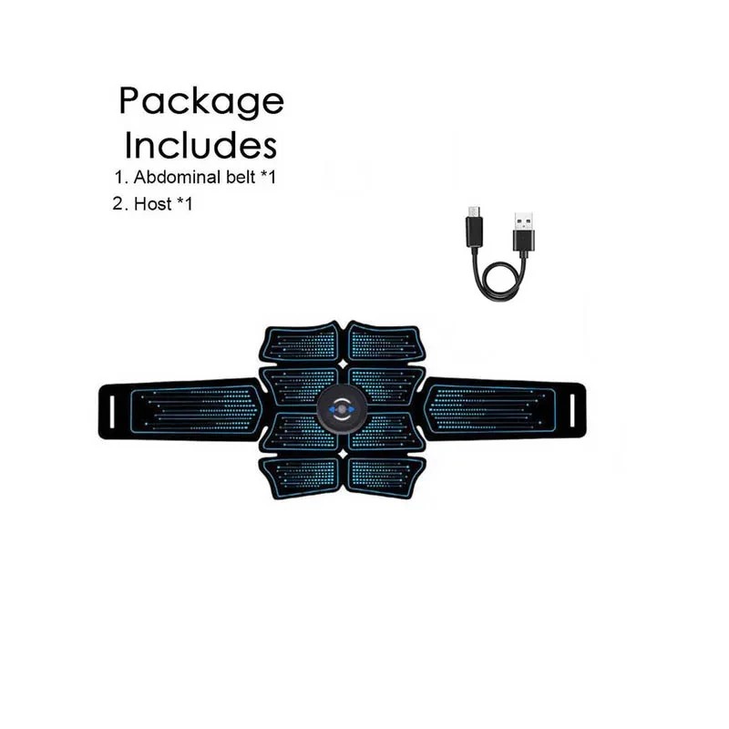 EMS Muscle Stimulator for Home Fitness – USB Rechargeable Ab