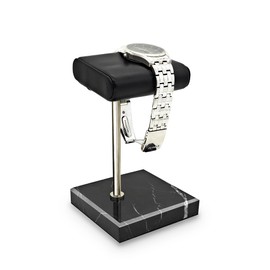 Watch Stand for Men Single Watch Stand Watch Holder Leather Watch Tray Bracelet Display Stand Jewelry Organizer for Watches, Bracelets Watch Accessory Gifts for Men on Father's Day, Christmas