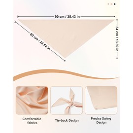 AWAYTR Triangle Head Scarf Hair Bandanas for Women Bandana Headband Scarf Tie-Back Head Coverings Headscarf for Girls (Black/Khaki/Brown)