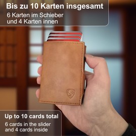 SKYSPRING SkyTo Slim Wallet Metal – Parent, brown, Modern