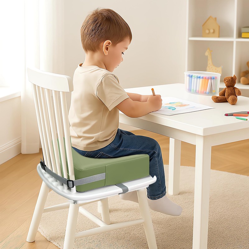 Eiury Toddler Booster Seat Dining Table Kitchen Chair, Waterproof Anti-Scratch