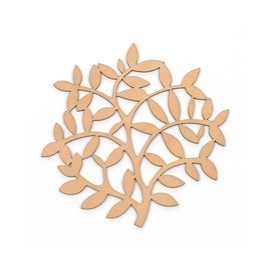 Sikten Nordic Goods Lithuanian Wooden Coaster No. 056 Stylish Underlayment for Miscellaneous Goods and Vases, 4.5 x 4.5 inches (11.5 x 11.5 cm)