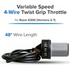 AlveyTech Variable Speed 4-Wire Twist Grip Throttle for Razor E300