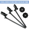 50Pcs Solar Panel Guard Clips Wire Mesh Clips, Nylon Wire