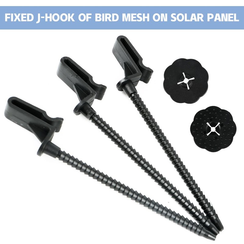 50Pcs Solar Panel Guard Clips Wire Mesh Clips, Nylon Wire