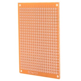 Ca Fenólica Perforada Tipoboard Circuito Impreso 10pcs 5x7cm PCB de Placa de Pruebas de un Lado - Placa de Circuito Impreso de Prototipo Universal para Proyectos de Bricolaje -