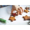 Christmas Cookie Cutters Set, 8 Pieces Plastic Biscuit Cutters -