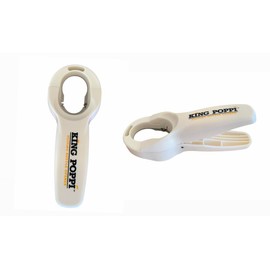 Beer or Soda Bottle Opener, No More Bent or Half Opened Bottle Tops. Launches Bottle Caps with a Royal Pop! Perfect for any Occasion, King Poppi Bottle Opener, Available in Black and White