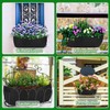 Augshy 36 Inch Planter Liners for Window Box, 4Pcs Window