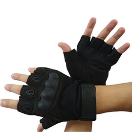 LerBen® New Outdoor Half-finger Fingerless Anti-slip Airsoft Hunting Riding Cycling Gloves Sports Fingerless Gloves
