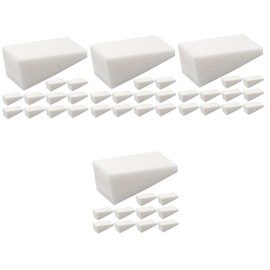 80 pcs Nail Sponge Mini applicator Wedges Nail Art Liner Brush Nail Stamper Sponge Gradient Nails Nail Dotting Pen Makeup Triangle Puff Wedge Shape White Nail Brush