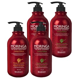 Baron Moringa the Rose Shampoo 500g + Moringa the Rose Treatment 500g, 2 sets / 바론 모링가 더 로즈 샴푸 500g + 모링가 더 로즈 트리트먼트 500g, 2세트
