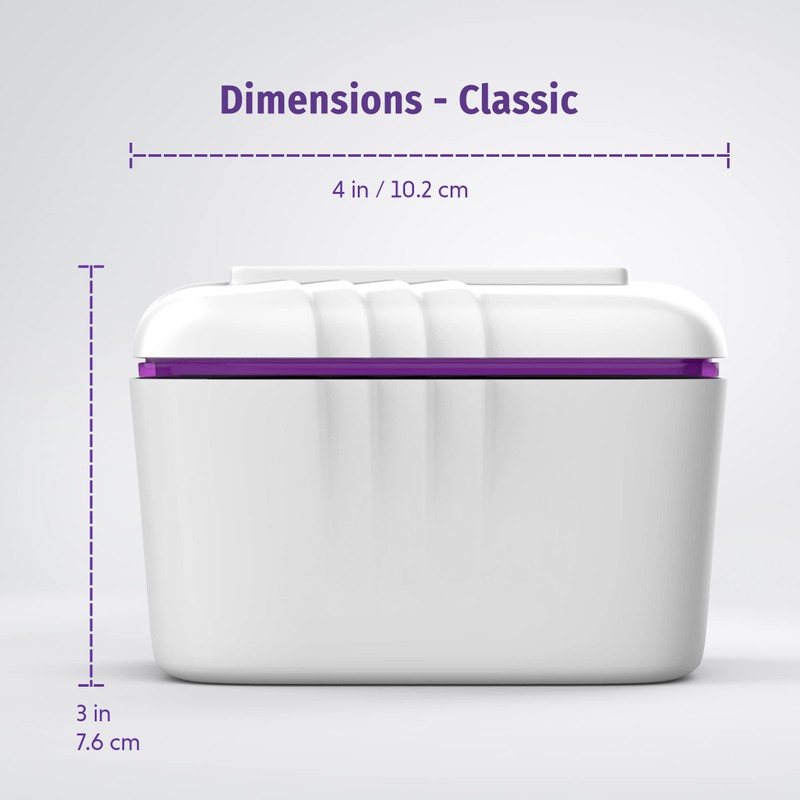 Novadent Dentures Cleaner Soaking Bath – Cleaning Container for Dental