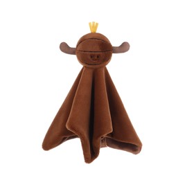 Apricot Lamb Basketball Blanket Soft Loveys for Babies, Security Blanket for Baby Boy and Girl, Infant and Toddlers 13.8x13.8 Inches