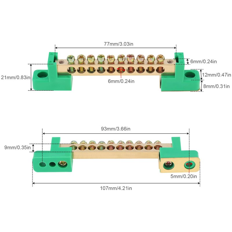 Smgda Ground Terminal Block 10 Pole Terminal Block Ground Terminal