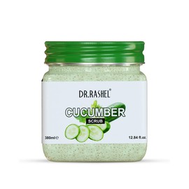 DR.RASHEL Cucumber Scrub For Face & Body (380 Ml) | All Skin |Cleanser Scrub For Deep Exfoliation | Dead Skin Remover Scrub | Tan Removal | Blackhead Remover Scrub