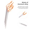 Boundless Voyage 4/8/12PCS Titanium Alloy Lightweight Camping Tent Stakes Pegs