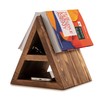 Besuerte Triangle Book Page Holder, Wooden Book Rest Stand, Assembly-Free