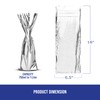 MT Products Silver Metallic Mylar Wine Gift Bags 6.5" x
