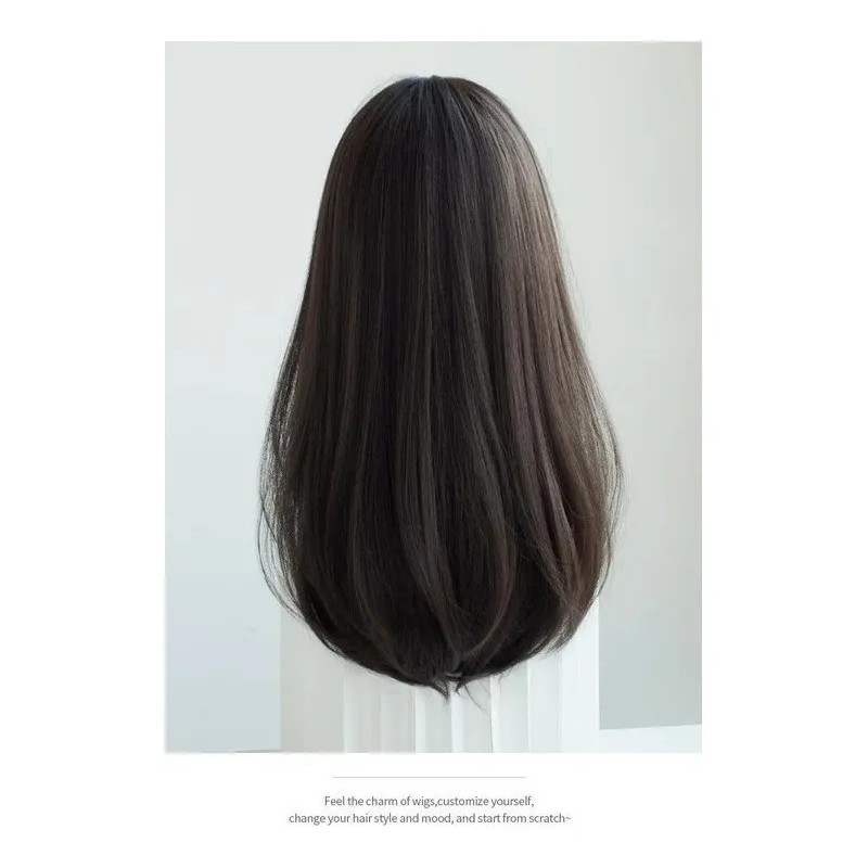 ! Peluca De Cabello Natural Corto For Mujer, Cara Redonda,
