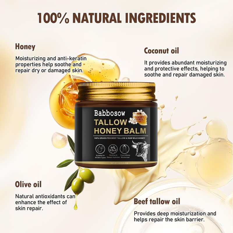 Beef Tallow Cream, Beef Tallow Cream Bio120 g, Beef Tallow