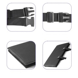 Milageto Bunk Bed Ladder Cover Protective Pad Prevent Kids from Climbing Ladders with Adjustable Straps Foldable Protector Lock
