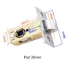 Boxonly 2PCS 30mm Flat Tubular Mortice Latch Stainless Steel Door