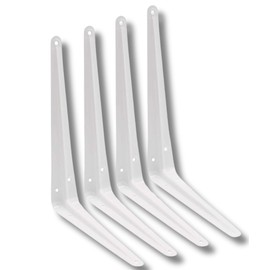 Strong White London Shelf Brackets Shelving 4x3 5x4 6x5 8x6 9x7 10x8 12x10 14x12 Various Pack Sizes - Citystores (4, 8x6)