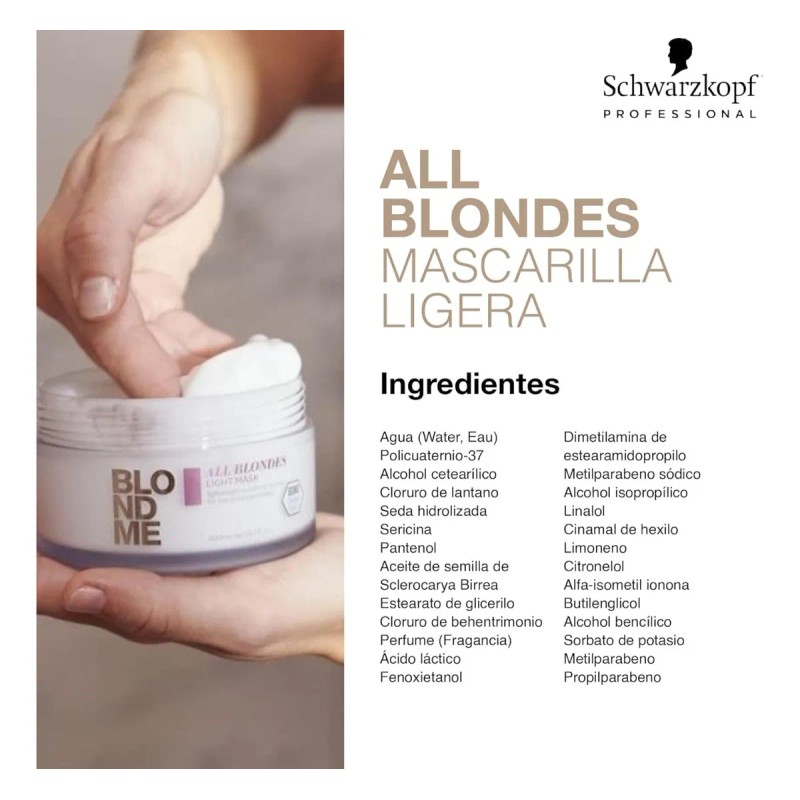 Blondme All Blondes Mascarilla Enriquecida Rubios 200 Ml