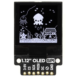 Pimoroni 1.12 Inch Mono OLED (128 x 128, White/Black) Breakout - SPI