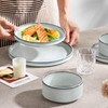 Herogo Plates and Bowls Dinner Dishes Sets for 6, 18