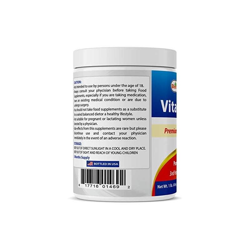 Best Naturals 100% Pure Vitamin C Powder 1 lb (454