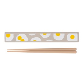 maebata 53098 Medamayaki Chopsticks and Cutlery Set, Made in Japan, Stylish Present, Kamawanu