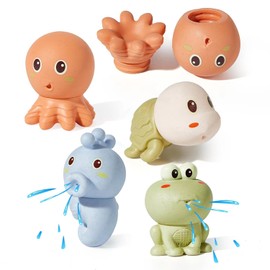 Mold Free Animal Bath Toys for Toddlers/ Infants 6 - 12- 18 Months, Non Toxic Baby Bath Toys, Bath Toys for Kids Ages 1-3